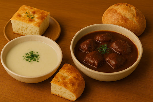 冬のごちそう、あたたかいスープとパンのペアリング