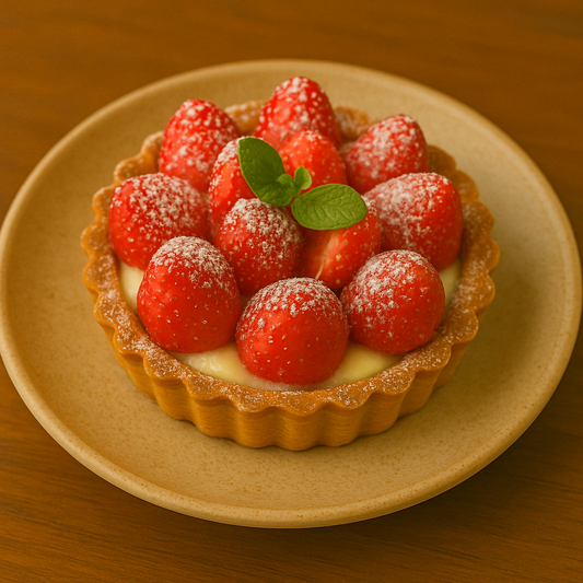 Seasonal tart (strawberry/fig/pear)