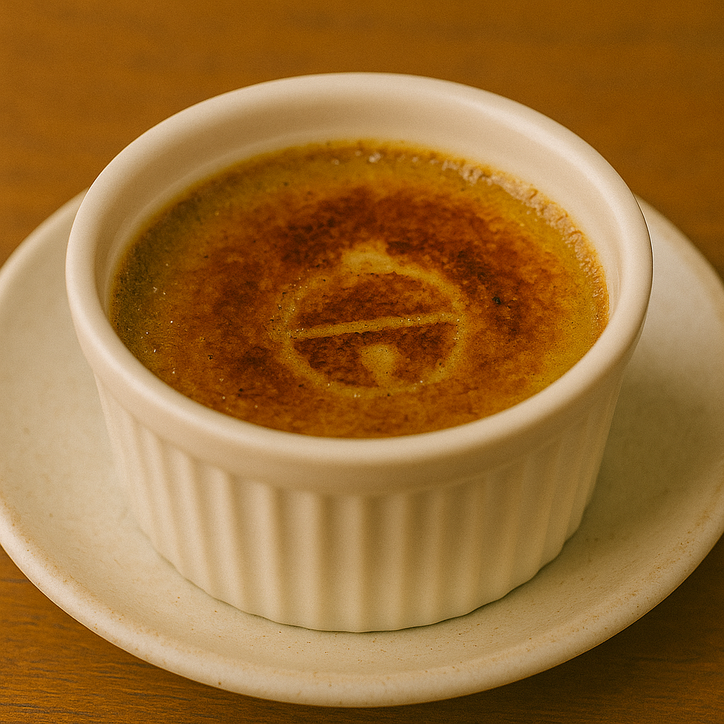ほうじ茶のクレームブリュレ