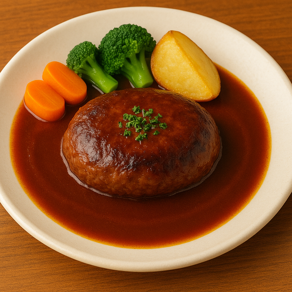 松阪牛の煮込みハンバーグ（赤ワインソース）