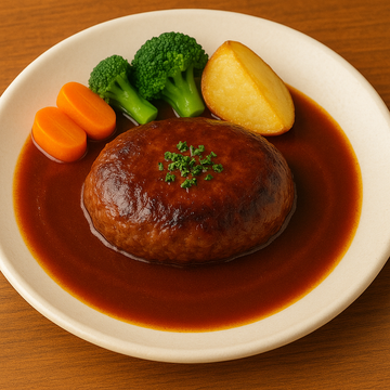 松阪牛の煮込みハンバーグ（赤ワインソース）
