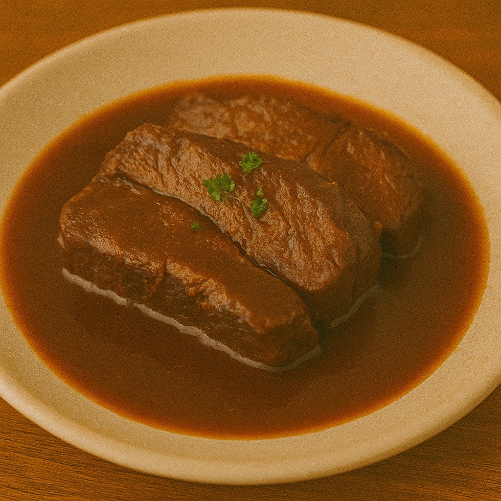 豚肩ロースのやわらか赤ワイン煮